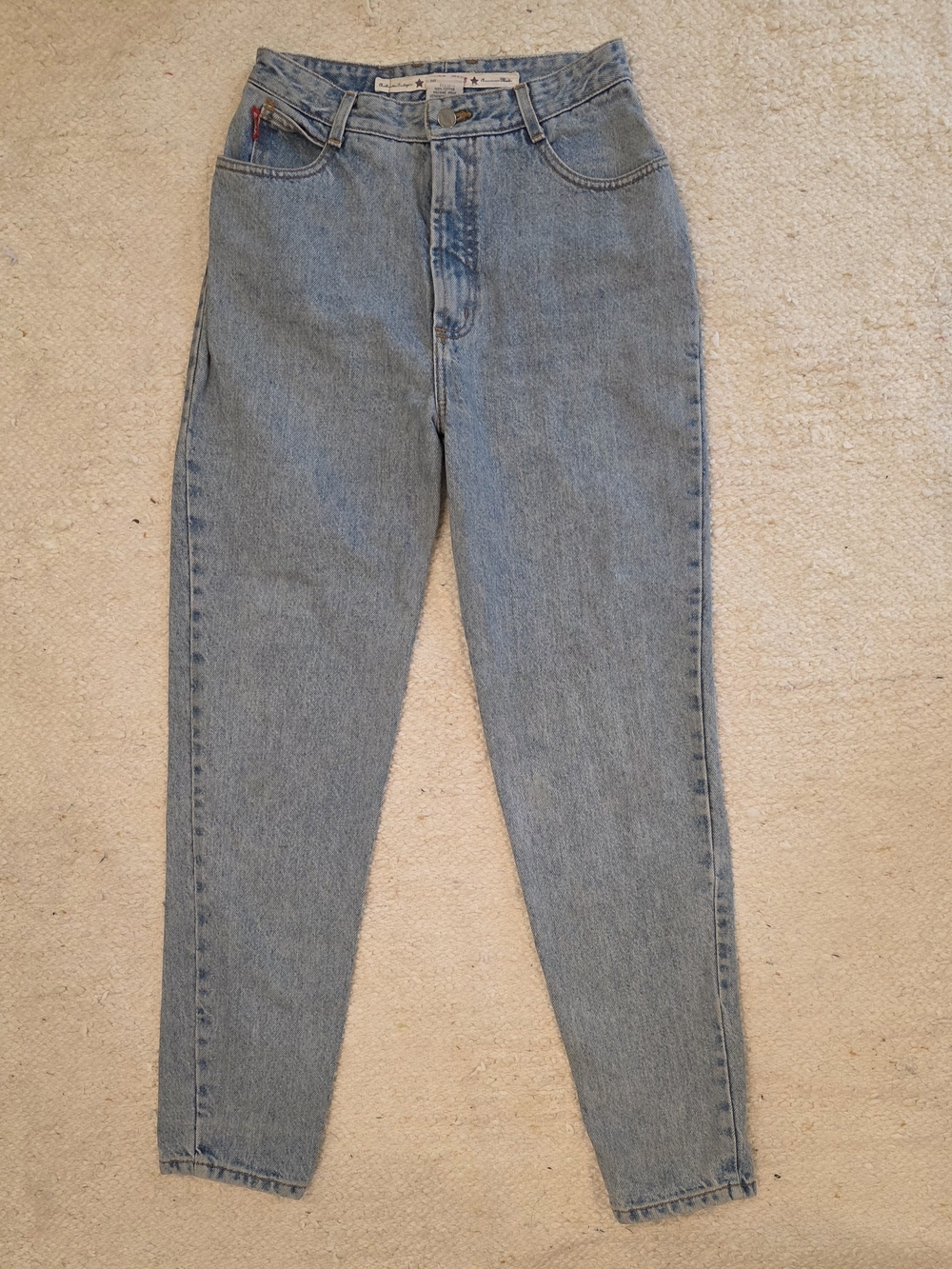 Bongo Vintage 90's Women Jeans 100% cotton Demin high waist Relax fit Grunge Y2k